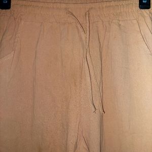 Women brand new orange  Medium size Linen blend wide leg pant